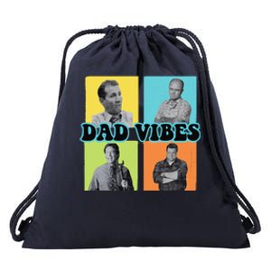 Dad Vibes 90s Dad Vibes Retro Funny Drawstring Bag