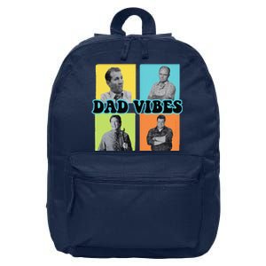 Dad Vibes 90s Dad Vibes Retro Funny 16 in Basic Backpack