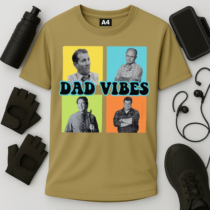 Dad Vibes 90s Dad Vibes Retro Funny Performance Shirt