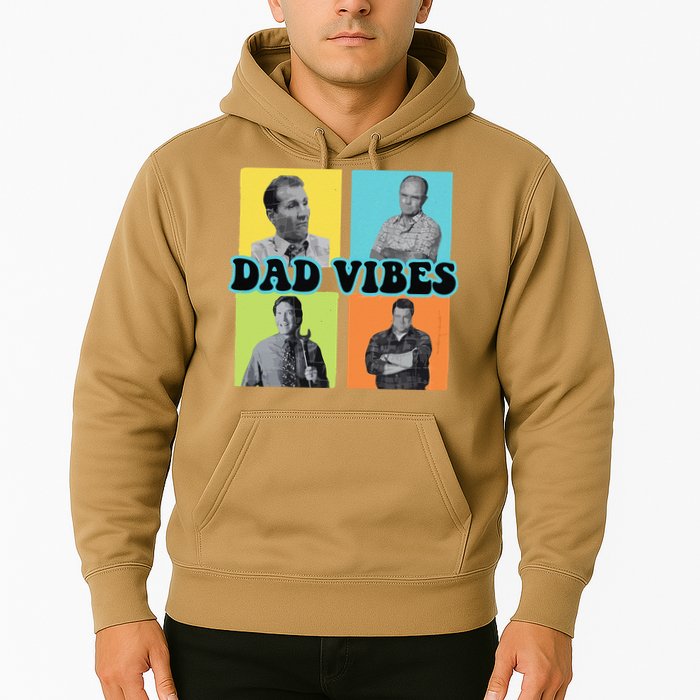Dad Vibes 90s Dad Vibes Retro Funny Hoodie