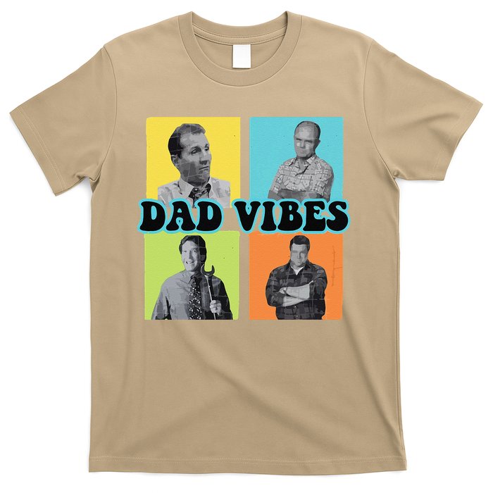 Dad Vibes 90s Dad Vibes Retro Funny T-Shirt