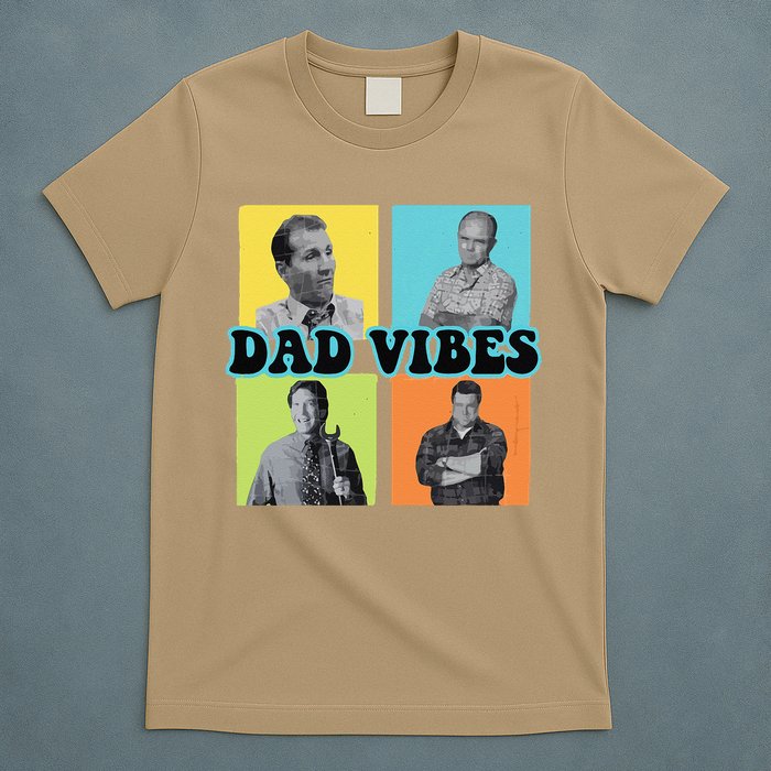 Dad Vibes 90s Dad Vibes Retro Funny T-Shirt