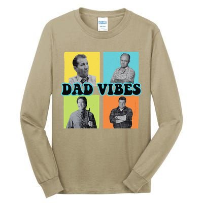 Dad Vibes 90s Dad Vibes Retro Funny Tall Long Sleeve T-Shirt