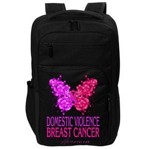 Domestic Violence And Breast Cancer Awareness Month Impact Tech Backpack