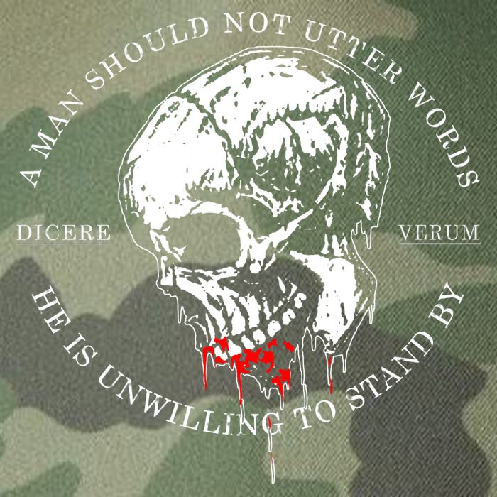 Dicere Verum A Man Should Not Utter Words He Is Unwilling To Stand Legacy Tie Dye Trucker Hat