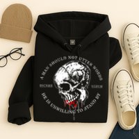 Dicere Verum A Man Should Not Utter Words He Is Unwilling To Stand Hoodie