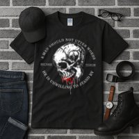 Dicere Verum A Man Should Not Utter Words He Is Unwilling To Stand Tall T-Shirt