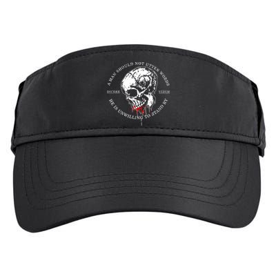 Dicere Verum A Man Should Not Utter Words He Is Unwilling To Stand Adult Drive Performance Visor