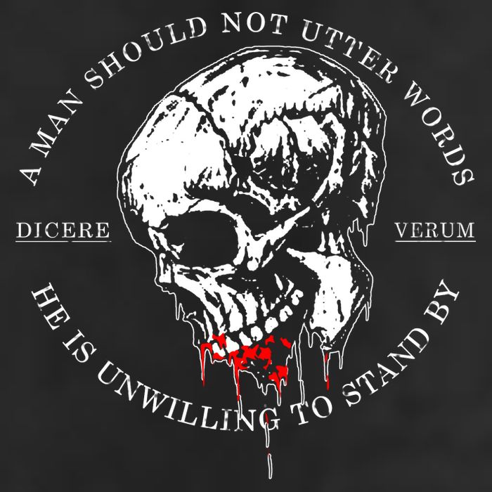Dicere Verum A Man Should Not Utter Words He Is Unwilling To Stand Knit Cap Winter Beanie
