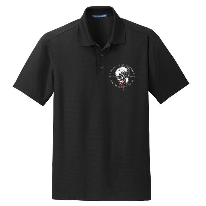Dicere Verum A Man Should Not Utter Words He Is Unwilling To Stand Dry Zone Grid Polo