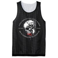 Dicere Verum A Man Should Not Utter Words He Is Unwilling To Stand Mesh Reversible Basketball Jersey Tank