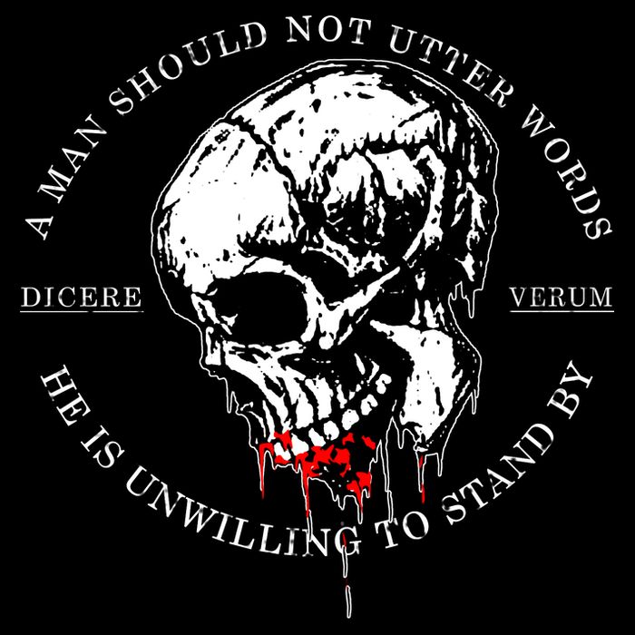 Dicere Verum A Man Should Not Utter Words He Is Unwilling To Stand Premium T-Shirt