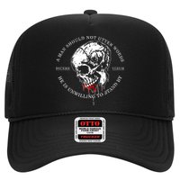 Dicere Verum A Man Should Not Utter Words He Is Unwilling To Stand Trucker Hat