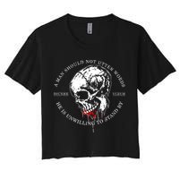 Dicere Verum A Man Should Not Utter Words He Is Unwilling To Stand Crop Top