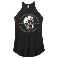 Dicere Verum A Man Should Not Utter Words He Is Unwilling To Stand Women's Perfect Tri Rocker Tank