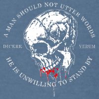 Dicere Verum A Man Should Not Utter Words He Is Unwilling To Stand Garment-Dyed Sweatshirt