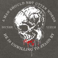 Dicere Verum A Man Should Not Utter Words He Is Unwilling To Stand Cotton Canvas Backpack