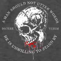Dicere Verum A Man Should Not Utter Words He Is Unwilling To Stand Vector Backpack