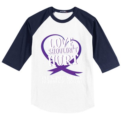 Domestic Violence Awareness Survivor Support Month Great Gift Baseball Sleeve Shirt