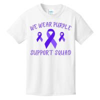 Domestic Violence Awareness Purple Ribbon In October We Wear Purple Kids T-Shirt