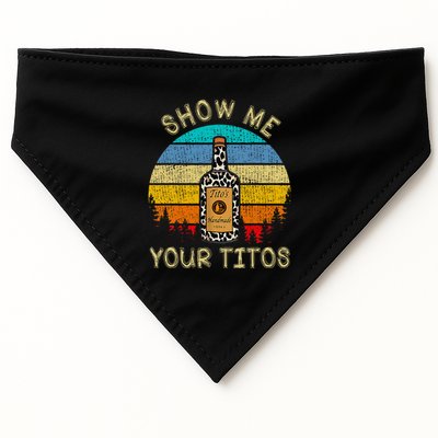 Drinking Vodka Alcohol Lover Show Me Your USA-Made Doggie Bandana