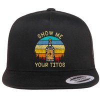 Drinking Vodka Alcohol Lover Show Me Your Flat Bill Trucker Hat