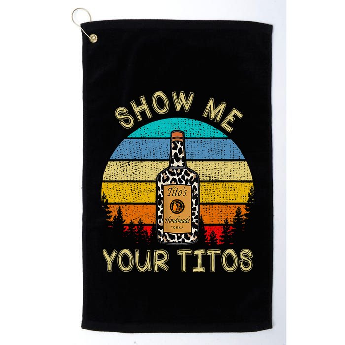 Drinking Vodka Alcohol Lover Show Me Your Golf Towel