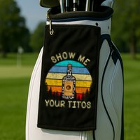 Drinking Vodka Alcohol Lover Show Me Your Golf Towel