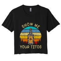 Drinking Vodka Alcohol Lover Show Me Your Women's Crop Top Tee