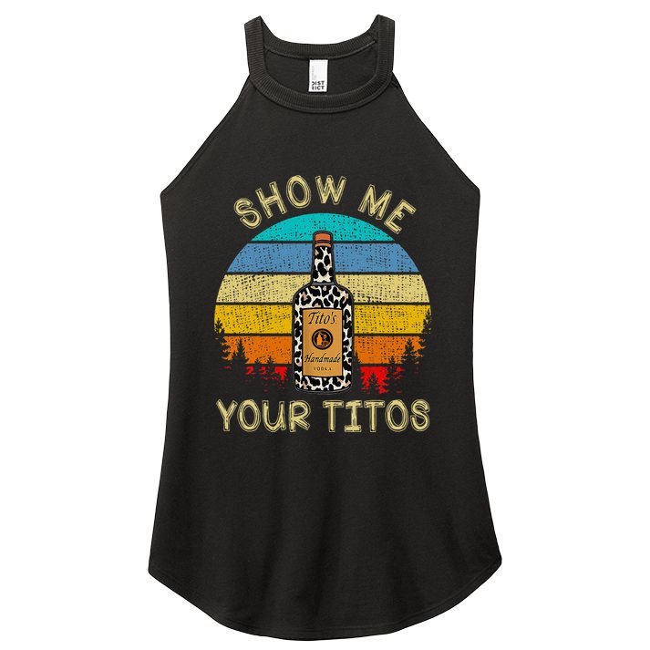 Drinking Vodka Alcohol Lover Show Me Your Women's Perfect Tri Rocker Tank