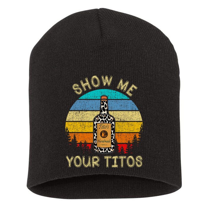Drinking Vodka Alcohol Lover Show Me Your Short Acrylic Beanie