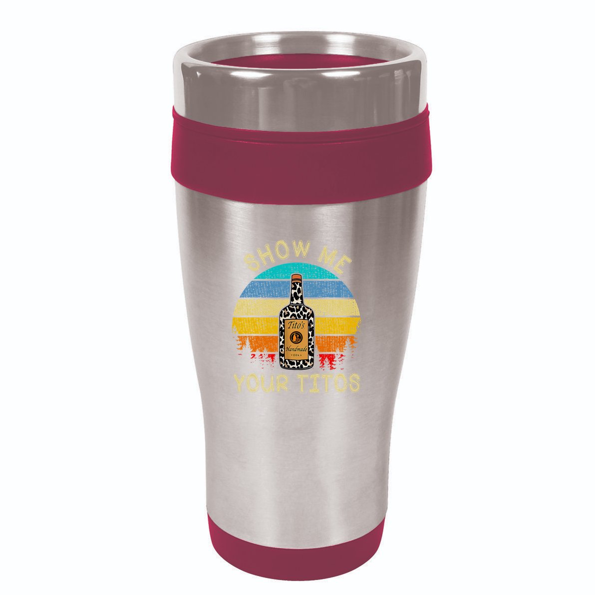 Drinking Vodka Alcohol Lover Show Me Your 16oz Travel Tumbler