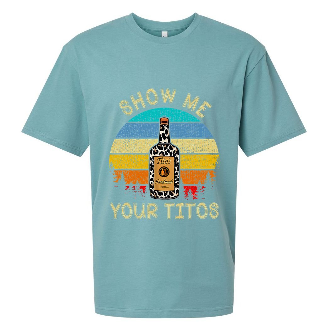 Drinking Vodka Alcohol Lover Show Me Your Sueded Cloud Jersey T-Shirt