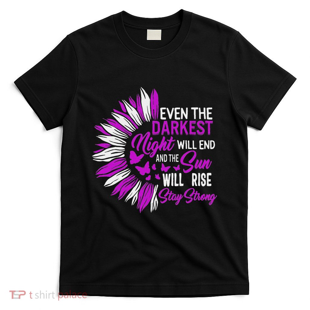 Domestic Violence Awareness Month Sunflower Warrior Support T-Shirt