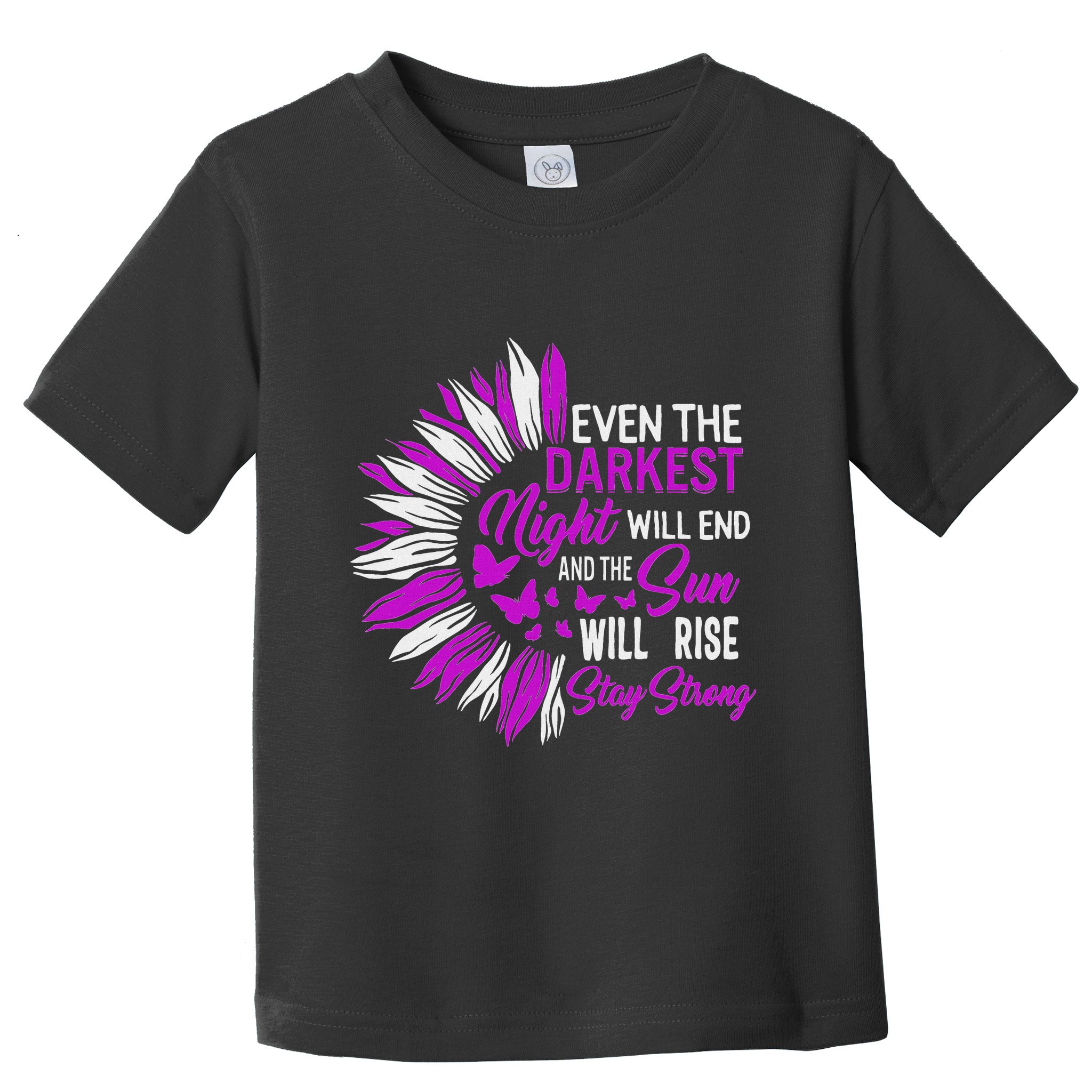 Domestic Violence Awareness Month Sunflower Warrior Support Toddler T-Shirt
