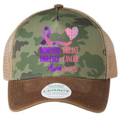 Domestic Violence And Breast Cancer Awareness Month Support Legacy Tie Dye Trucker Hat