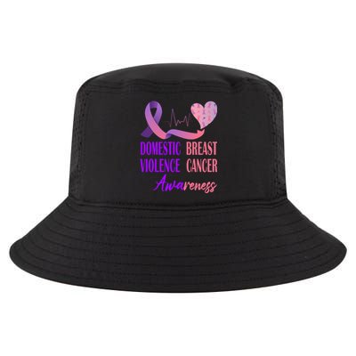 Domestic Violence And Breast Cancer Awareness Month Support Cool Comfort Performance Bucket Hat