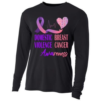 Domestic Violence And Breast Cancer Awareness Month Support Cooling Performance Long Sleeve Crew