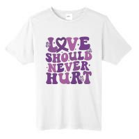 Domestic Violence Awareness Love Should Never Hurt Tall Fusion ChromaSoft Performance T-Shirt