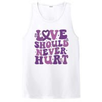 Domestic Violence Awareness Love Should Never Hurt PosiCharge Competitor Tank