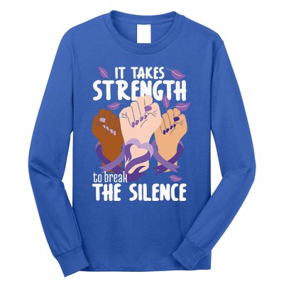 Domestic Violence Awareness Break The Silence Long Sleeve Shirt