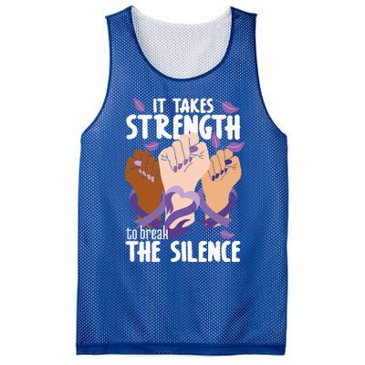 Domestic Violence Awareness Break The Silence Mesh Reversible Basketball Jersey Tank