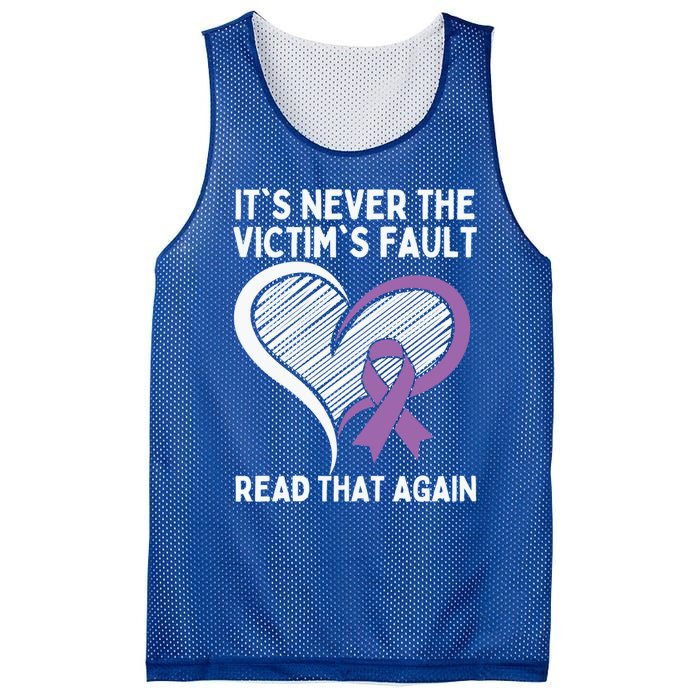 Domestic Violence Awareness Sexual Assault Awareness Gift Mesh Reversible Basketball Jersey Tank