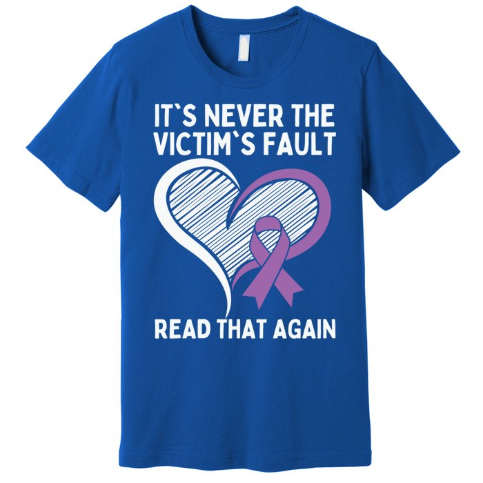 Domestic Violence Awareness Sexual Assault Awareness Gift Premium T-Shirt