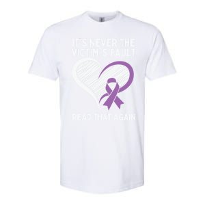 Domestic Violence Awareness Sexual Assault Awareness Gift Softstyle CVC T-Shirt