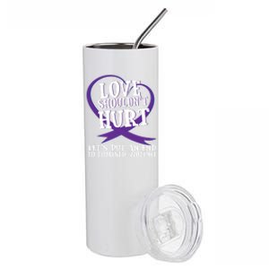 Domestic Violence Awareness Survivor Support Month Gift Stainless Steel Tumbler