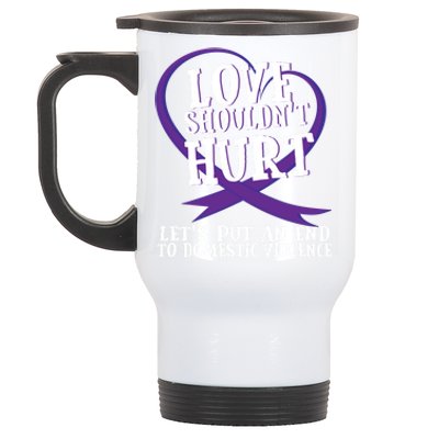 Domestic Violence Awareness Survivor Support Month Gift Stainless Steel Travel Mug