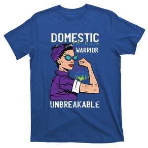 Domestic Violence Awareness Warrior Unbreakable Survivor Gift T-Shirt