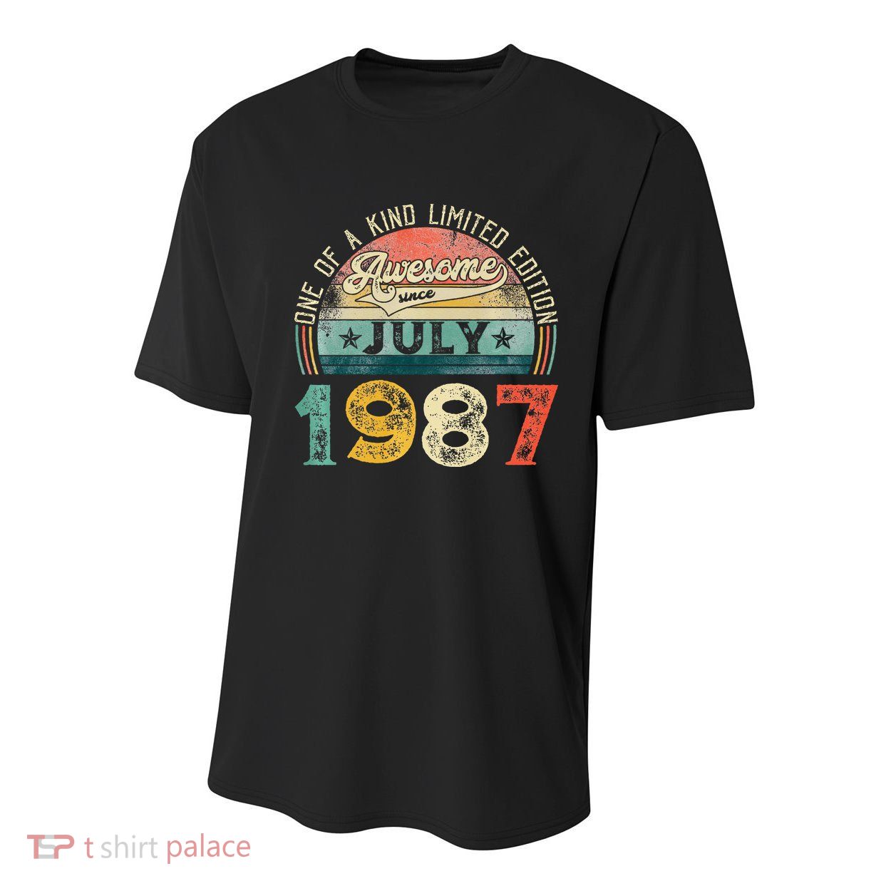 Distressed Vintage Awesome Since July 1987 36th Birthday Youth Performance Sprint T-Shirt