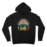 Distressed Vintage Awesome Since July 1987 36th Birthday Tall Hoodie